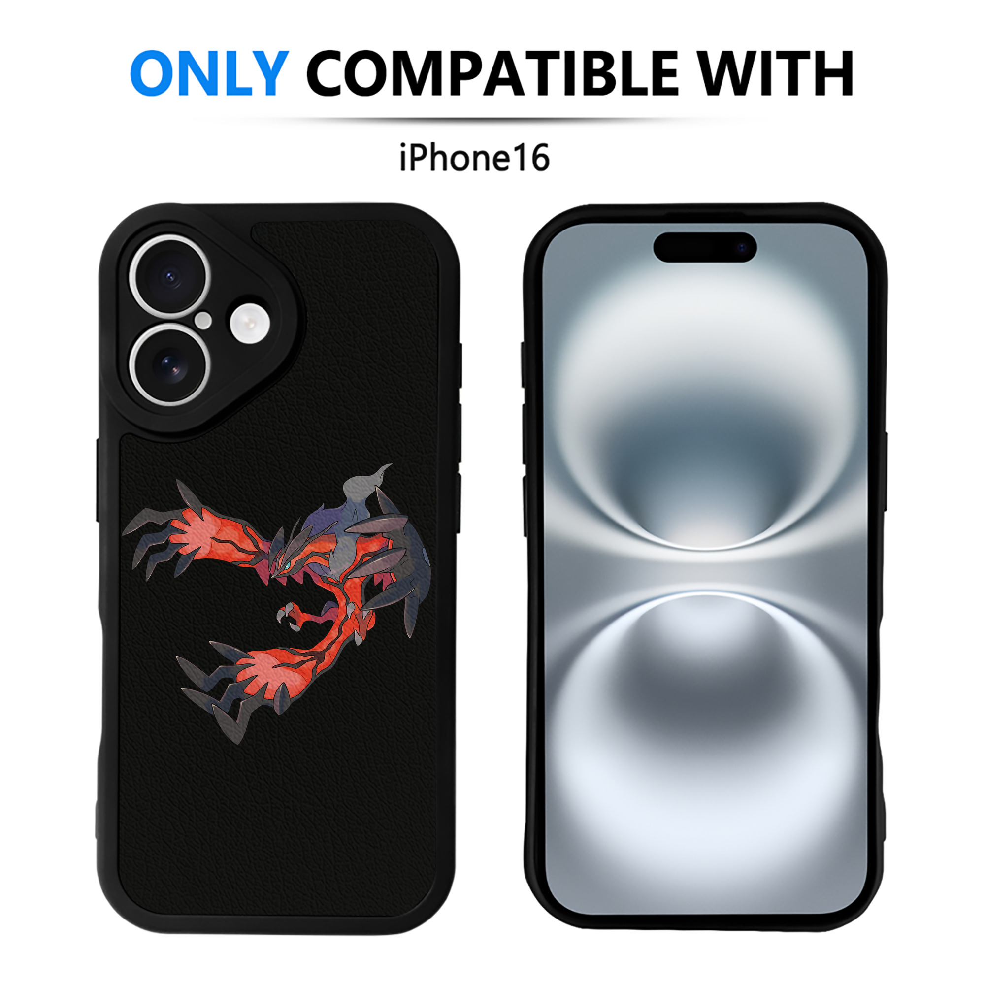 （画像用） ポケットモンスター Pokémon 【iPhone 16シリーズ対応】シリコンスマホケース（レザー調） 材質：シリコン